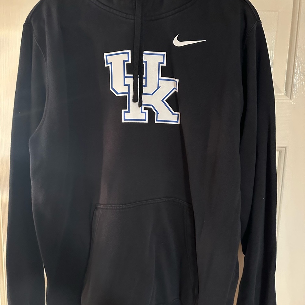 Nike Men's Black Hoodie with UK Emblem